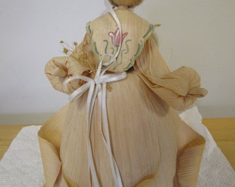 Corn Husk Doll Collectible Vintage