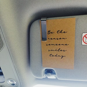 Car Visor Quote Card & Clip