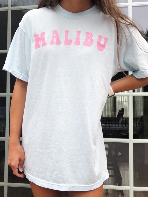 Light Blue/pink Malibu Tee Comfort 