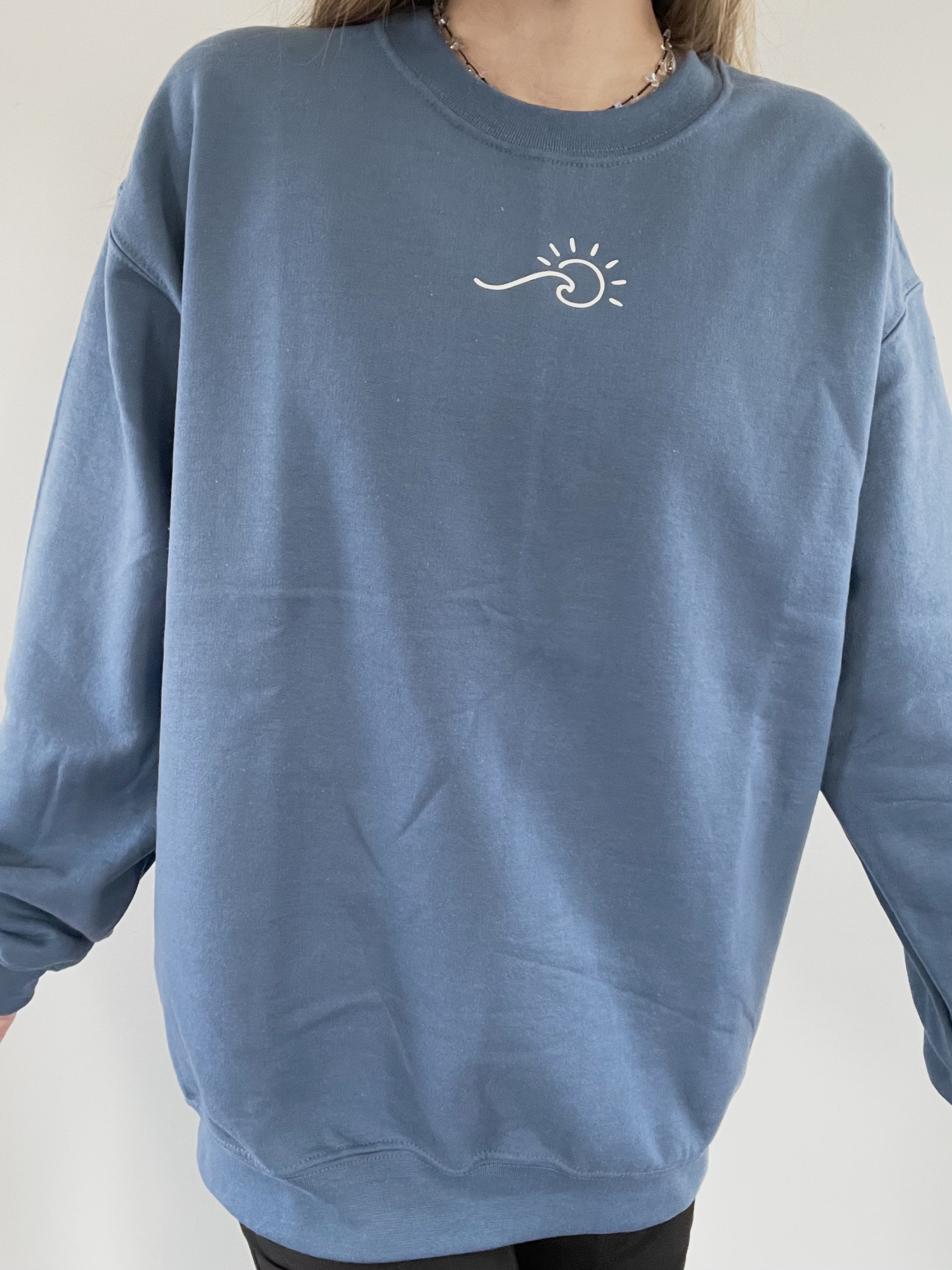 Sun & Wave Crewneck Sweatshirt | Etsy