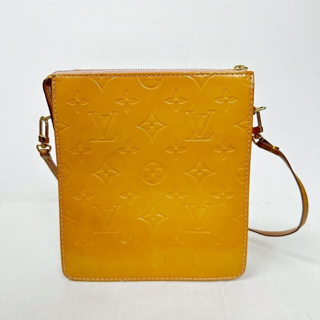 Louis Vuitton 2000s Yellow Vernis Shoulder Bag · INTO