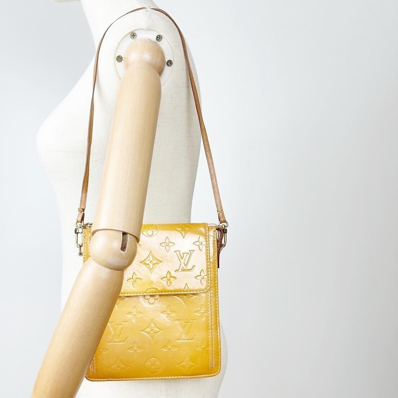 Louis Vuitton 2000s Vernis Yellow Forsyth Bag · INTO