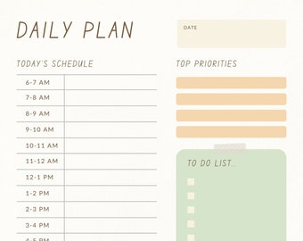 Printable Daily Planner