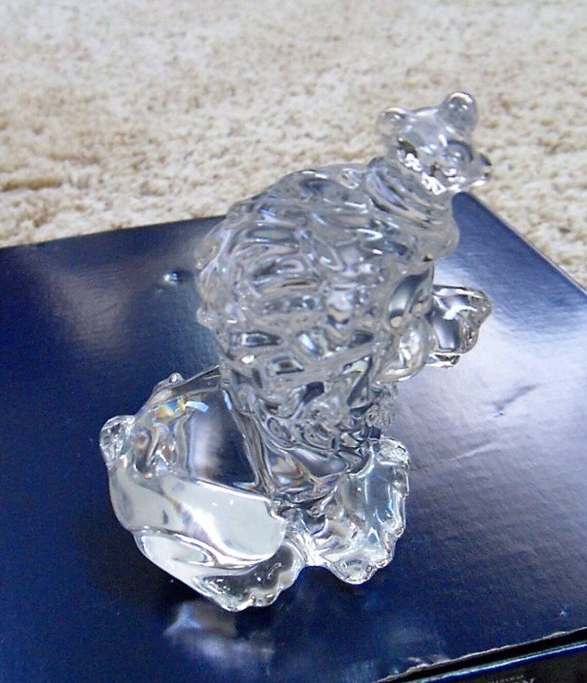 Princess House 24 Lead Crystal Rocking Lion Figurine 826 Etsy