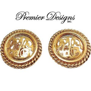 Premier Designs Filigree Script Discs Clip on Earrings Gold - Etsy