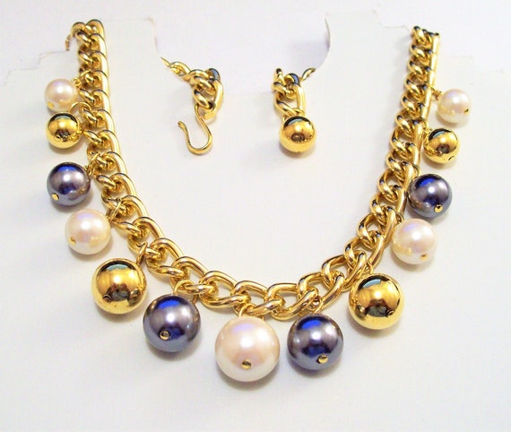 pearl choker necklace gold