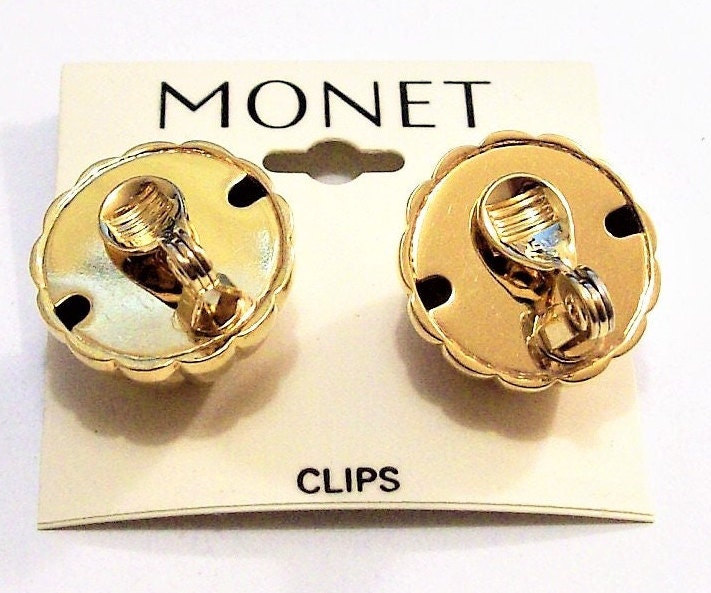 Monet clip earrings discount