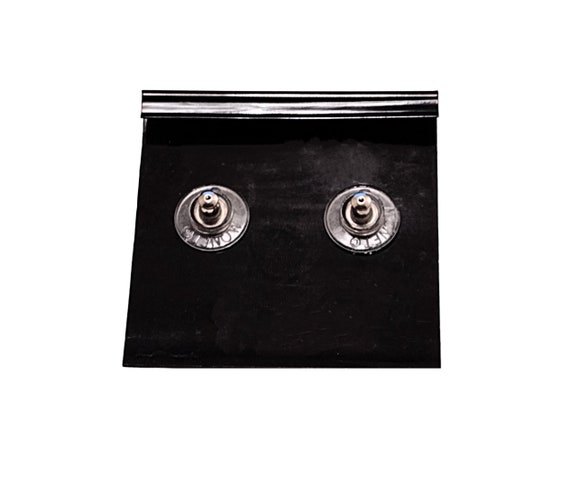 Monet Ribbed Ring Hoop Pierced Post Earrings Vint… - image 10