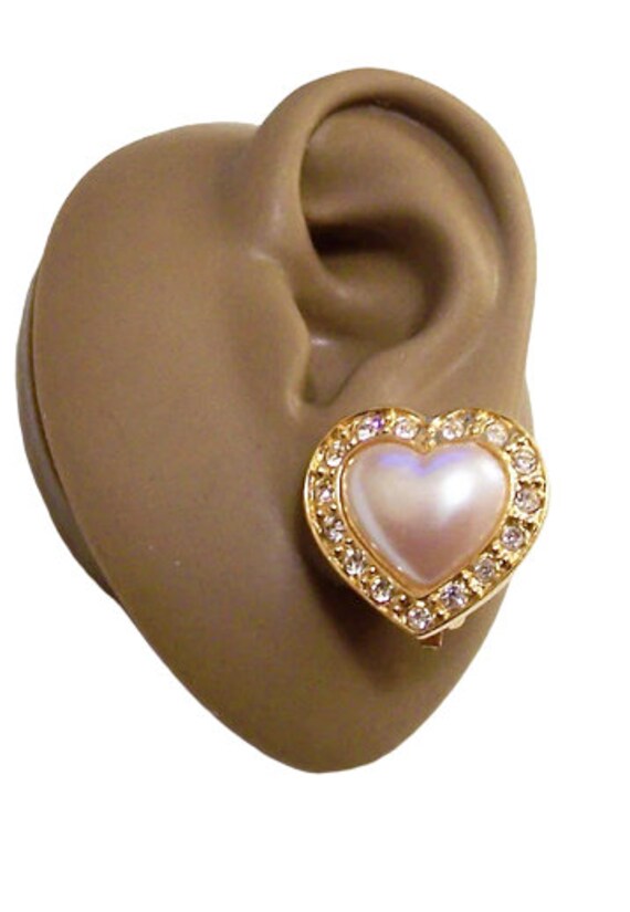 【VINTAGE HOLLYWOOD】Fancy Heart Stone Earrings★ピアス ☆関税込☆VINTAGE HOLLYWOOD☆Black Heart Stone Earrings