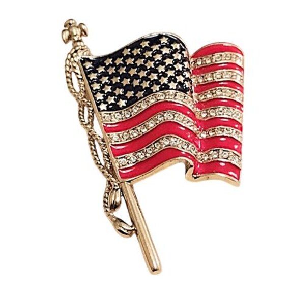 EnigmaGlow Country Flag Pin Brooches - USA & Friendship Cross Pins, Alloy Resin, 0.8" To 1.3" Size, Collectible Gifts