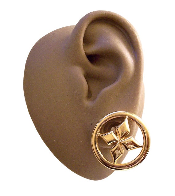 Monet Diamond Star Ring Clip On Earrings Gold Ton… - image 2