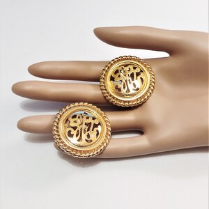 Premier Designs Filigree Script Discs Clip on Earrings Gold - Etsy