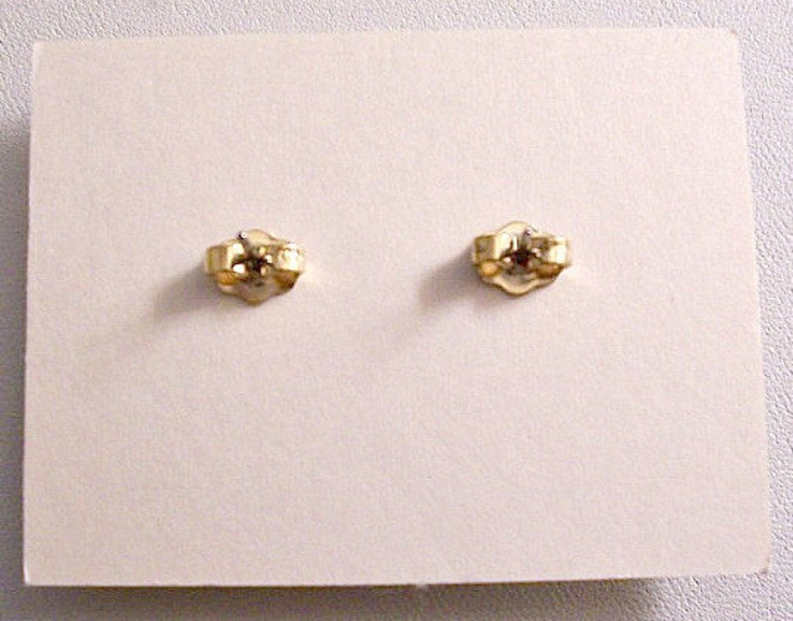 Avon Black Drama Pierced Stud Earrings Gold Vintage 1986 Thick - Etsy