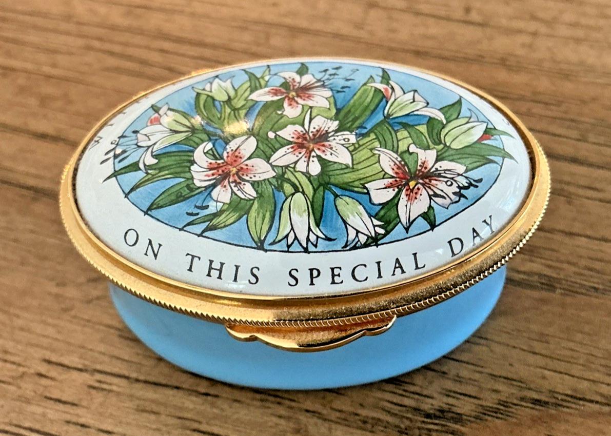 Staffordshire Enamels Trinket Box - Etsy