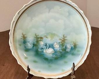 Limoges France Hand-painted Wild Rose Plate: Gold Gilt Coronet - Etsy