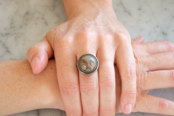 ROUND AGATE RING - image 5