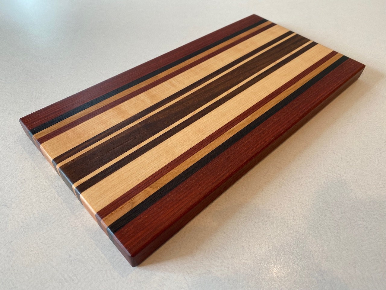 1/2 X 3/41 Wood Accent Strips Cutting Board Kit Leopardwood Zebrawood Jatoba Tigerwood Oticica