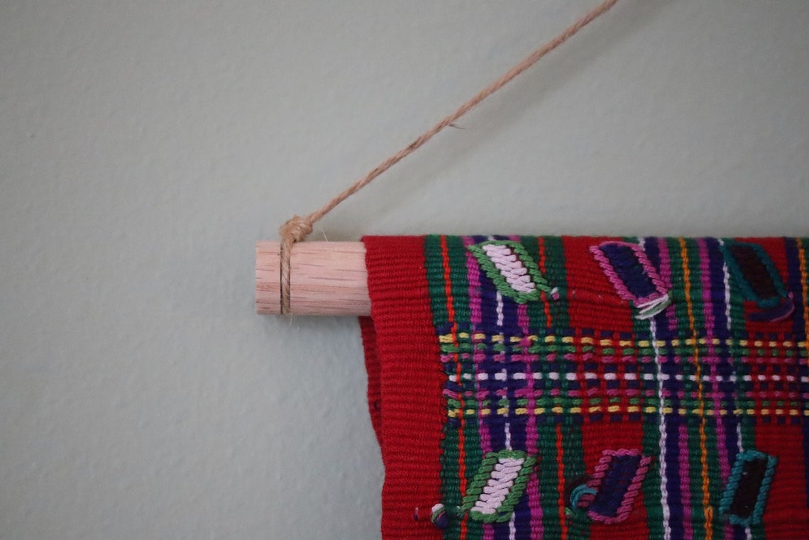 Wood Wall Hanging Rod Custom Length / Size Free Shipping Etsy
