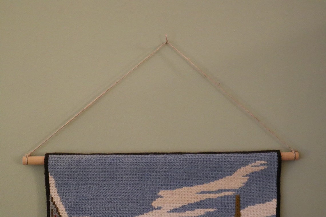 Wood Wall Hanging Rod Custom Length / Size Free Shipping Etsy