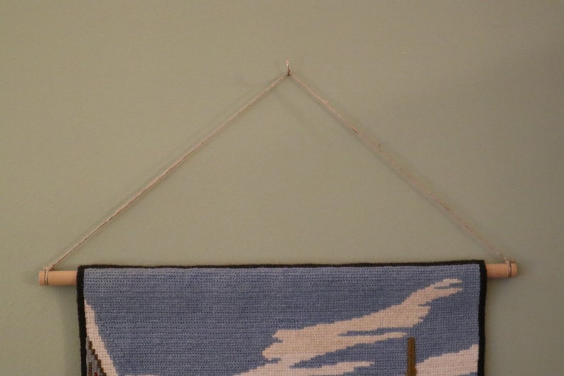 Wood Wall Hanging Rod Custom Length / Size Free Shipping Etsy