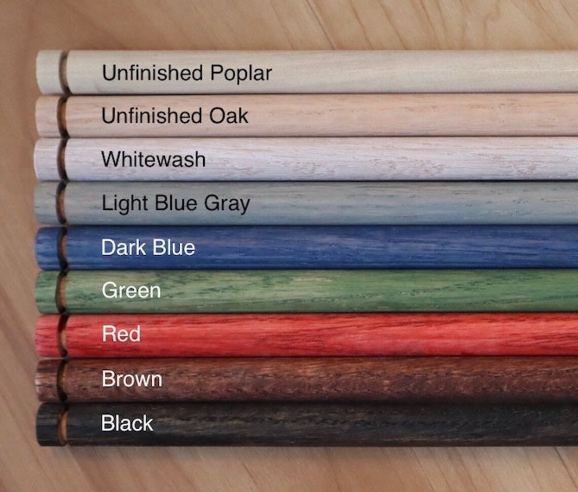 Wood Wall Hanging Rod Custom Length / Size Free Shipping Etsy