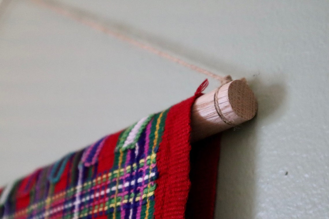 Wood Wall Hanging Rod Custom Length / Size Free Shipping Etsy