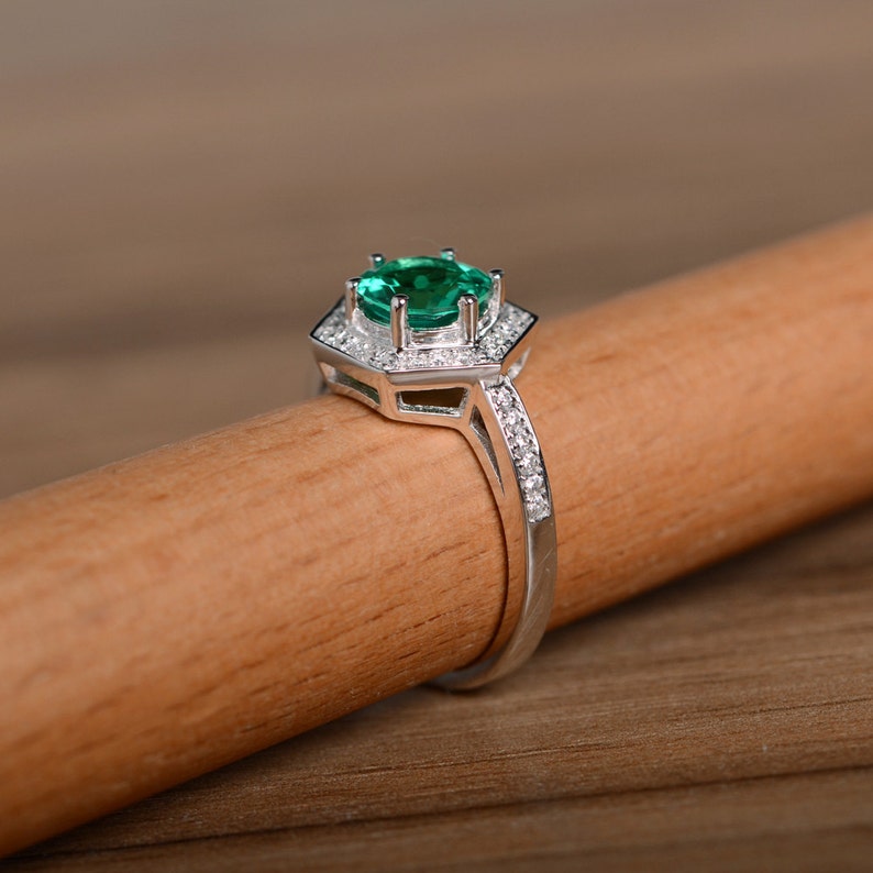 Emerald Ring Engagement Ring Promise Ring Birthstone Ring - Etsy
