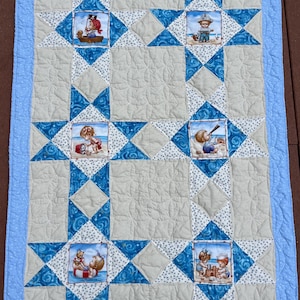 Handgemachter Baby Quilt - Strandbabys