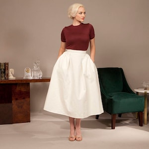 1950s Skirt custom made vintage inspired full skirt