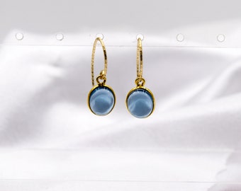 Iolite Gold Vermeil Ear wires \u2022 7x5mm Gems AAA Top Grade \u2022 Earrings findings \u2022\u00a0Solid Sterling silver 925 plated with 18k gold Iolite Gold Vermeil Ear wires \u2022 7x5mm Gems AAA Top Grade \u2022 Earrings findings \u2022\u00a0Solid Sterling silver 925 plated with 18k gold