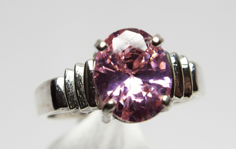 Pink Ice Ring Pink Ring 10X8 mm Oval In 925 Sterling Etsy