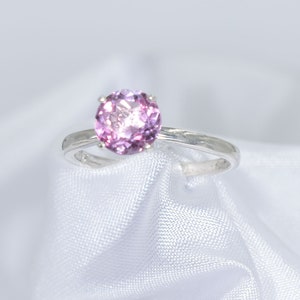 Mystic Topaz Ring, Genuine Gemstone 7 mm, 1.5 carats Faceted Round Gemstone, Set in 925 Sterling Silver Mounting