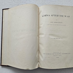 China After the War - Hsu Shih-chang - 1920 - Etsy