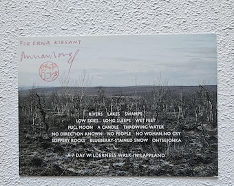 Handsigned  postcard Richard Long