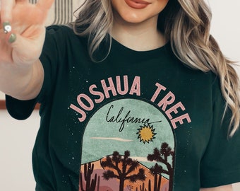 Joshua Tree California T Shirt | Western Graphic Tee | Desert Shirt | Road Trip Shirt | Bachelorette Shirts | Wild and Free Western Fashion