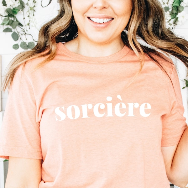 Sorciere Shirt | Witchy Sorceress Shirt | Witch Vibes | Pastel Witchy Clothing | Indie Clothing |