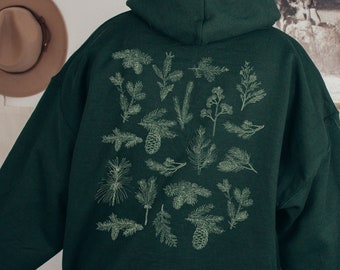 Sage Green Aesthetic Goblincore Hoodie | Watercolor Forest Green Hoodie | Cottagecore Clothing | Witchy Clothing | Granola Girl