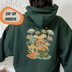 Forest Witch | Green Witch Witchy Clothing | Magical Witchcraft | Cottage Witch | Woodland Witch | Boho Witch | Forestcore Trendy Hoodie |