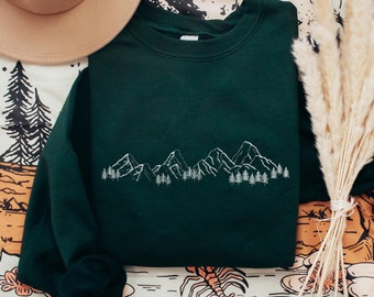 Mountain Sweatshirt | Forestcore Clothing | Aesthetic Clothes | Nature Sweatshirt | Fall Sweatshirt |