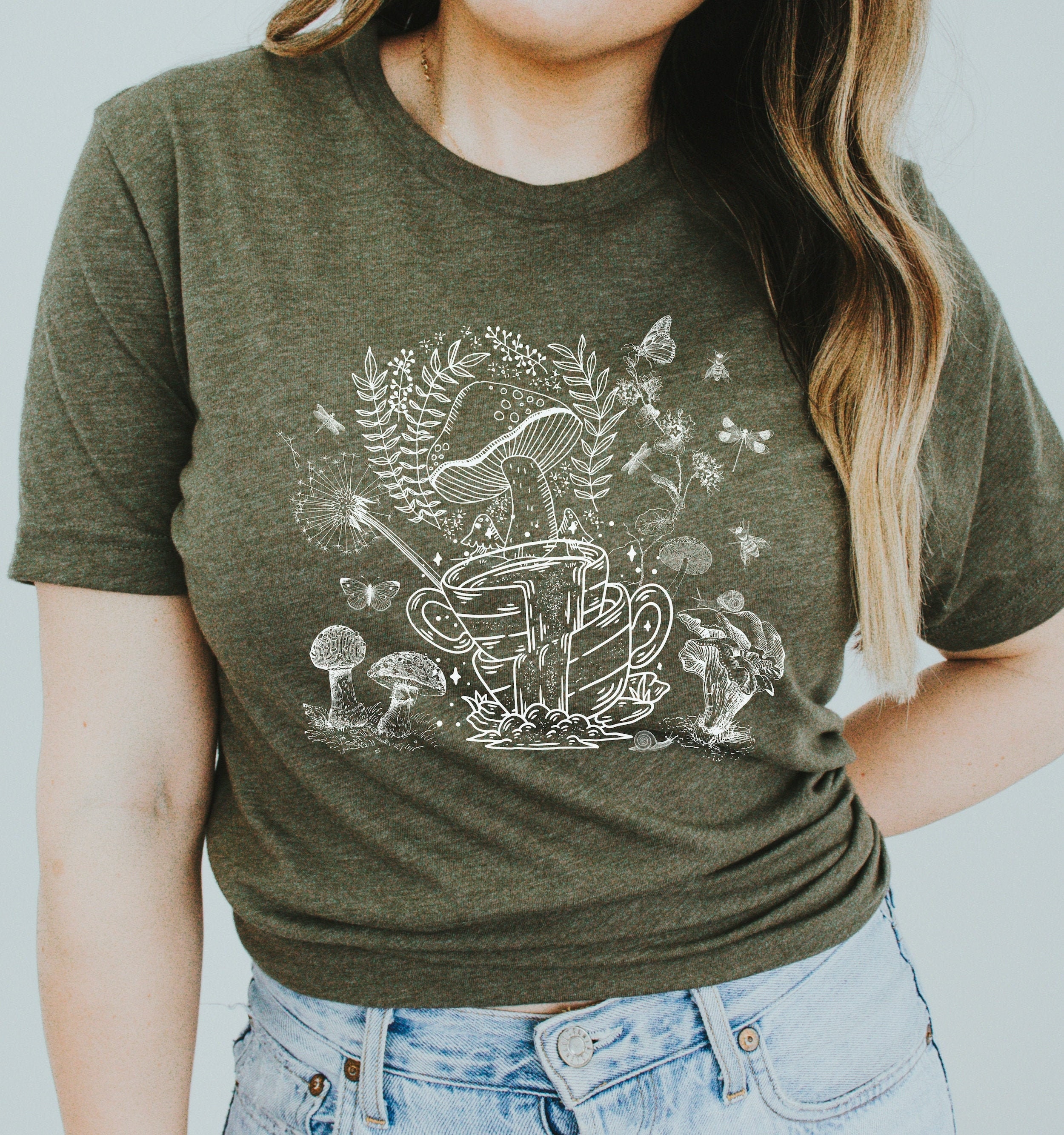 Goblincore Mushroom Top Grunge 