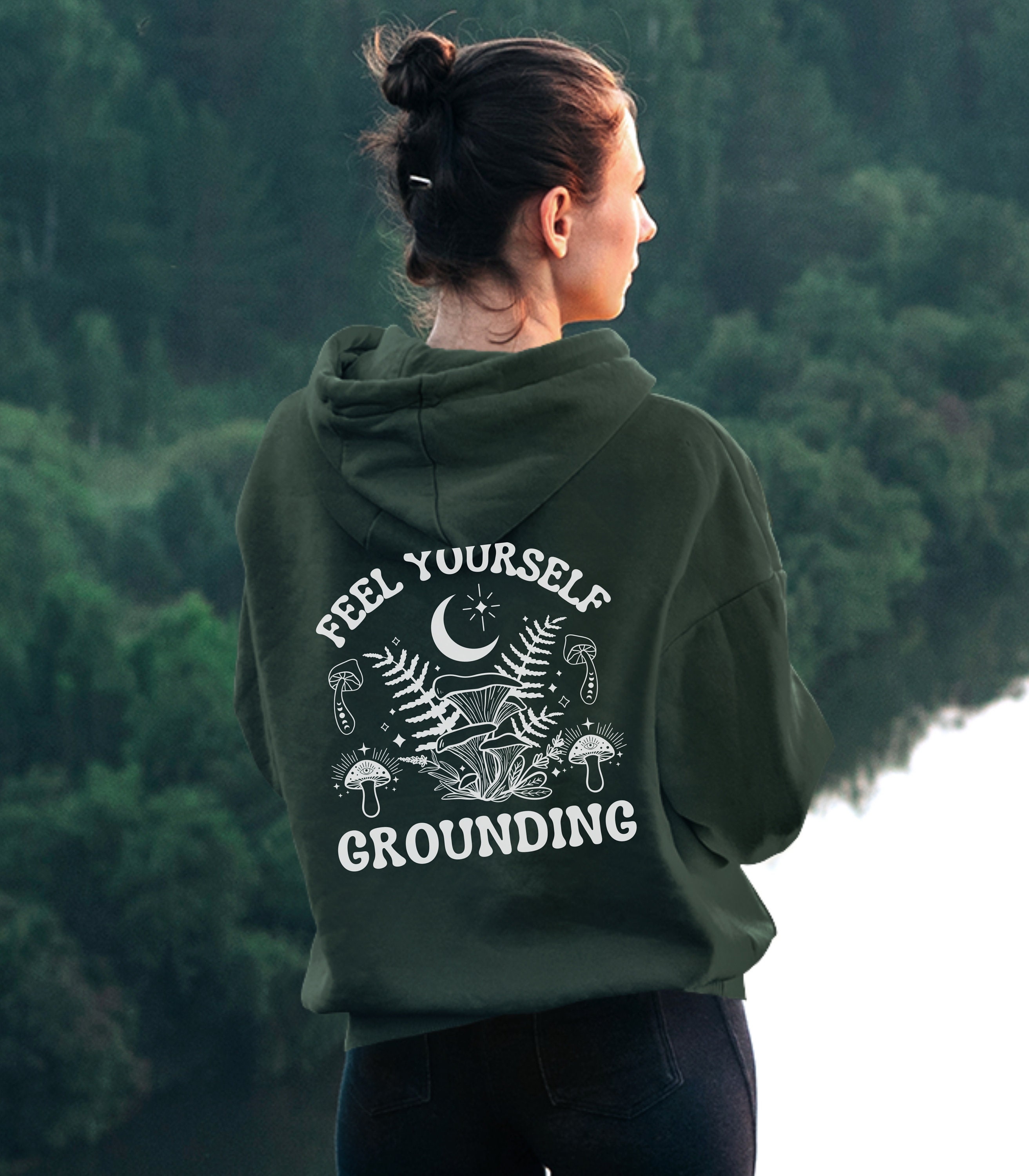 Earthing & Grounding Aesthetic Mushroom Hoodie Witchy Hoodie - Etsy Canada