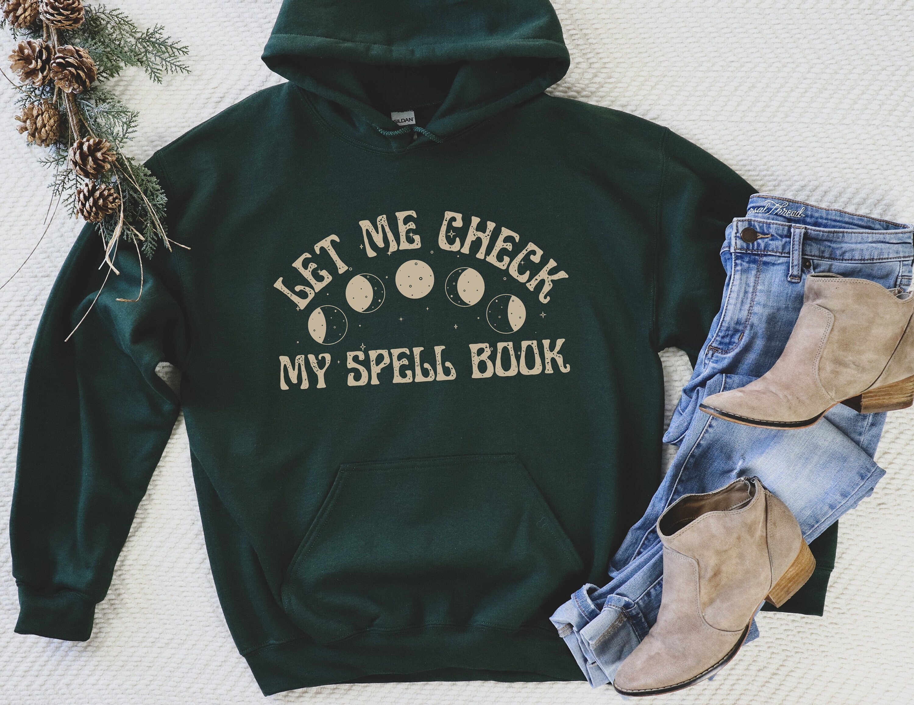 Witchy Hoodie Witchy Clothing Witch Hoodie Celestial - Etsy UK