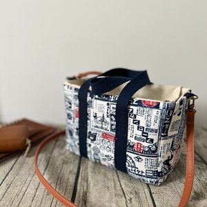 Handmade Japanese Print Sling Bag: Vintage Crossbody Shoulder Bag