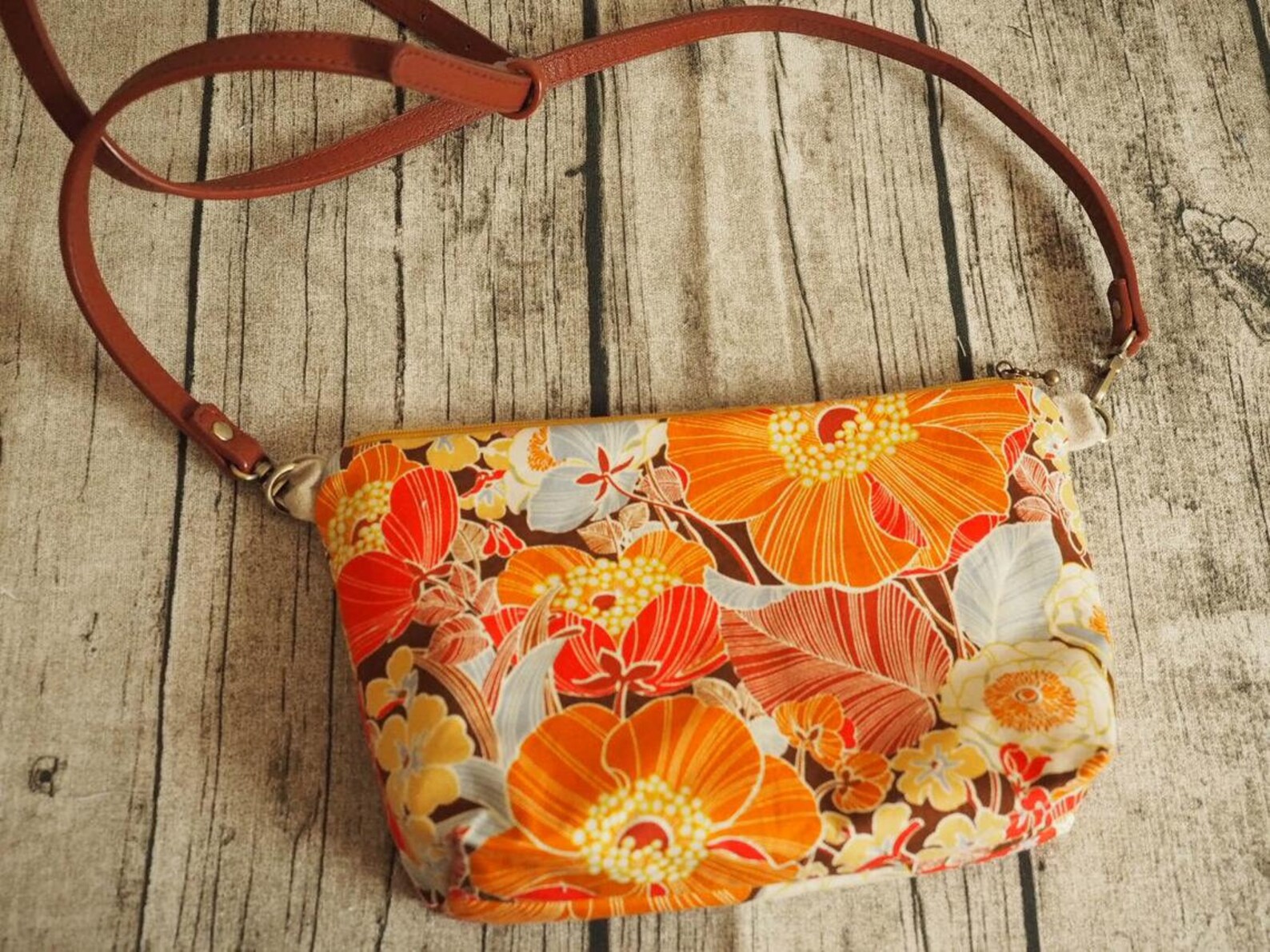 Japanese Style Shoulder Zipper Sling Bag Shoulder Bag Etsy
