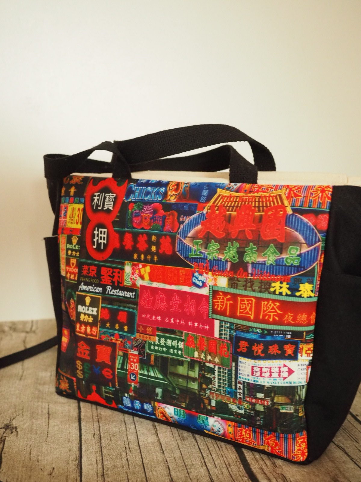 Hong Kong Red-white-blue bag Tote Bag by wuht