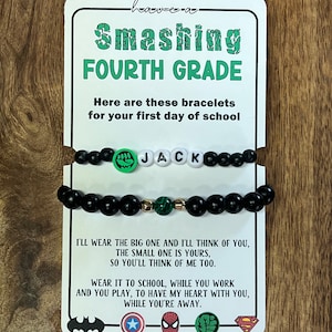 First Day of School Bracelet Sets for Boys Fun First Day of School
