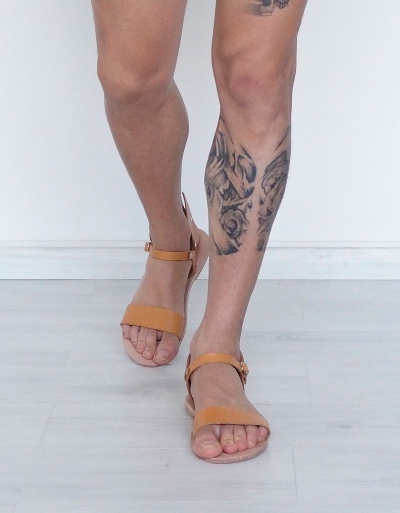 Lederen sandalen voor mannen met vleugels kwik vleugels casual jurk strapy stijlvolle verklaring Romeinse Griekse Gladiator zwarte natuurlijke Tan Lederen sandalen voor mannen met vleugels kwik vleugels casual jurk strapy stijlvolle verklaring Romeinse Griekse Gladiator zwarte natuurlijke Tan