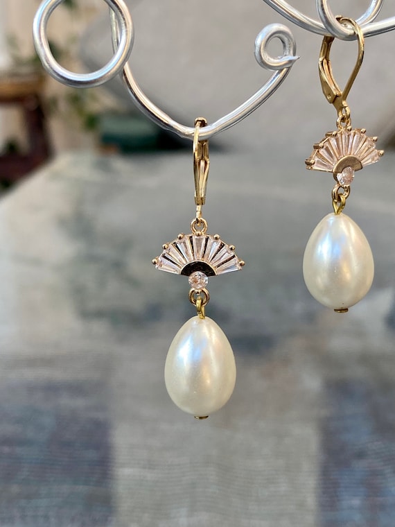 Orecchini A Goccia Con Perle E Conchiglia, Stile Vintage, Placcati Argento, Per Donna E Ragazza