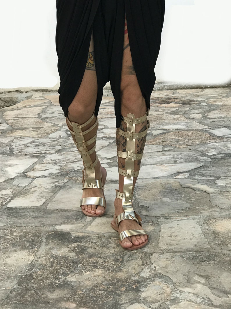 cheap gold gladiator sandals
