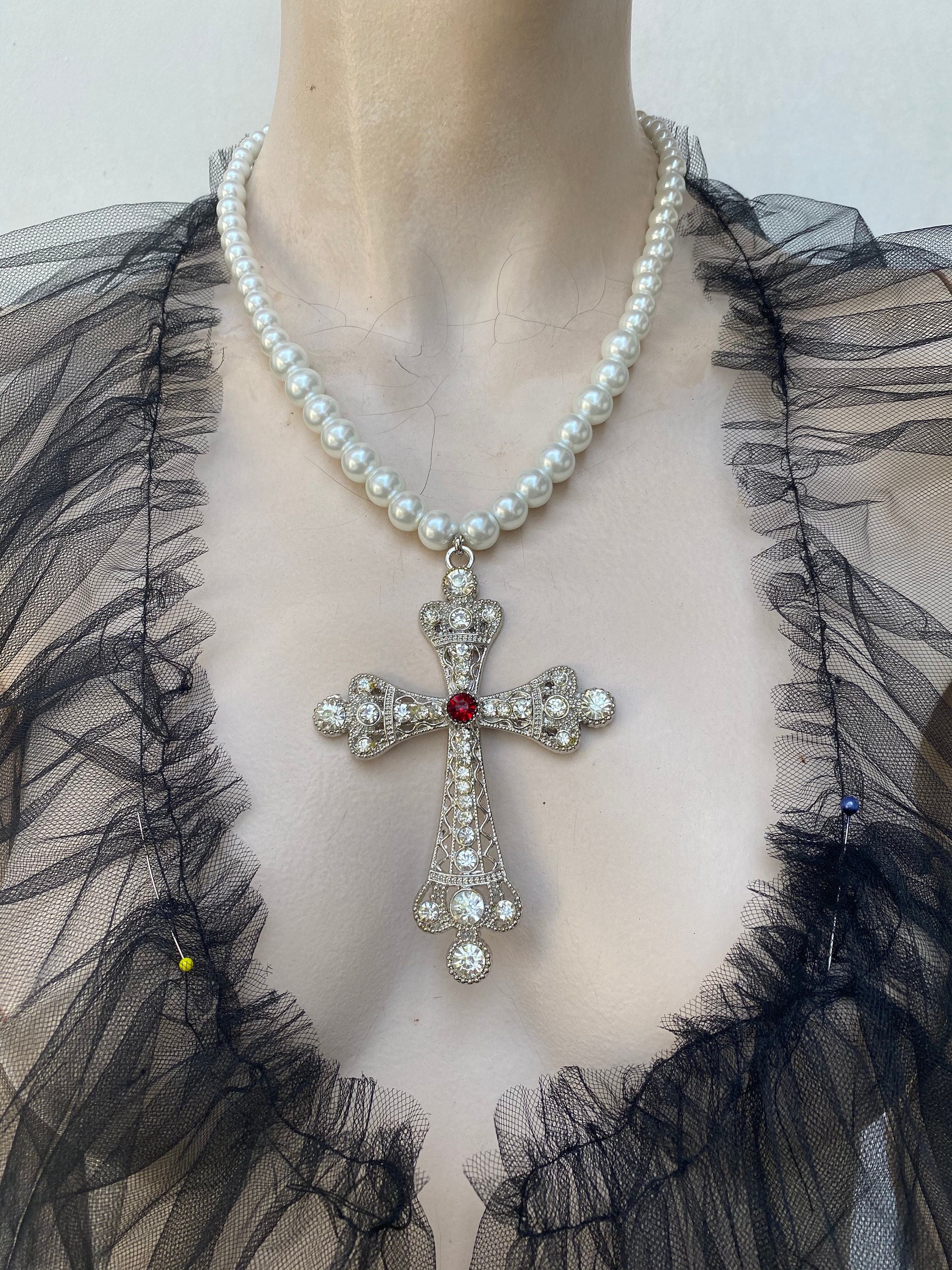 ネックレス・チョーカー [LANARCH][1169] Antique Baroque Cross Mix Necklace 1169] Antique Baroque Cross Mix Necklace - LAN ARCHIVE | 60